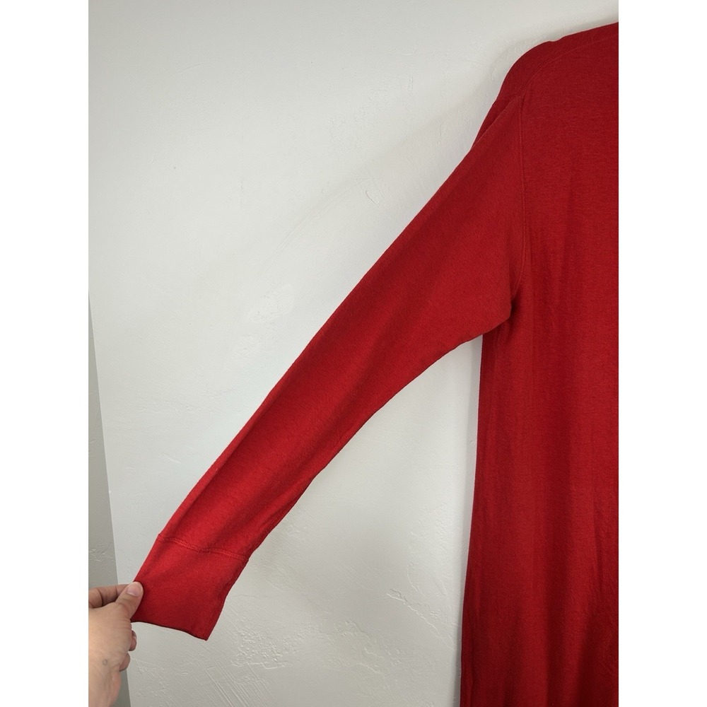 Vintage Thermal Union Suit Size L One Piece Long Johns Red Button Up Duofold - Picture 9 of 16